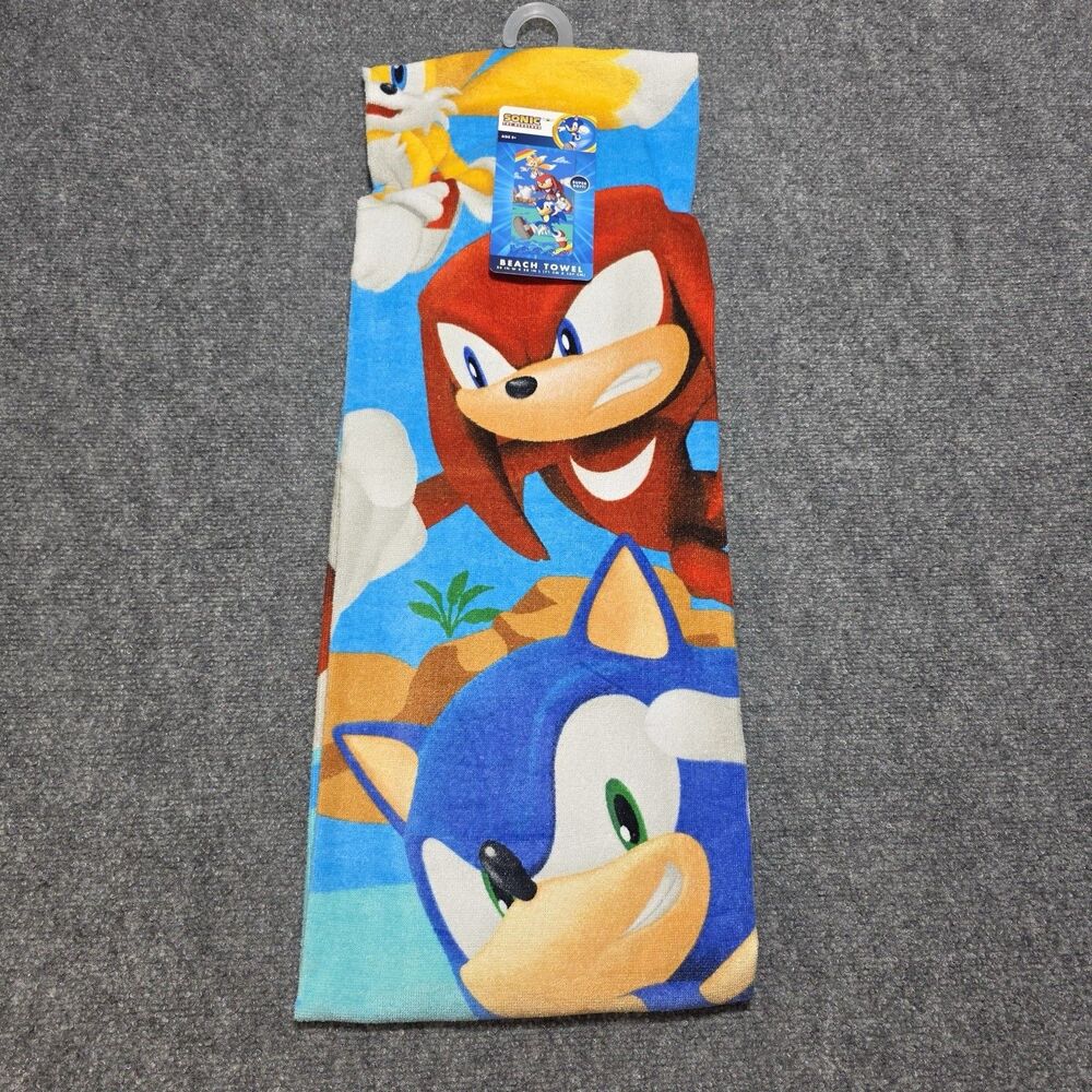 Sonic The Hedgehog Beach Towel 28x58